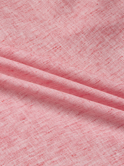 Red - Allen Brown Men's Solid Shirt | Apollo Linen