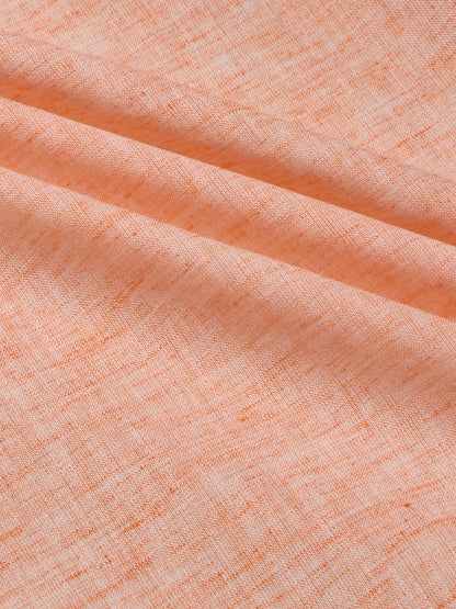 Orange - Allen Brown Men's Solid Shirt | Apollo Linen