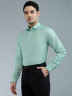 Green - Allen Brown Men's Solid Shirt | Apollo Linen
