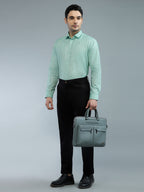 Green - Allen Brown Men's Solid Shirt | Apollo Linen