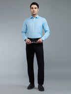 Blue - Allen Brown Men's Solid Shirt | Apollo Linen