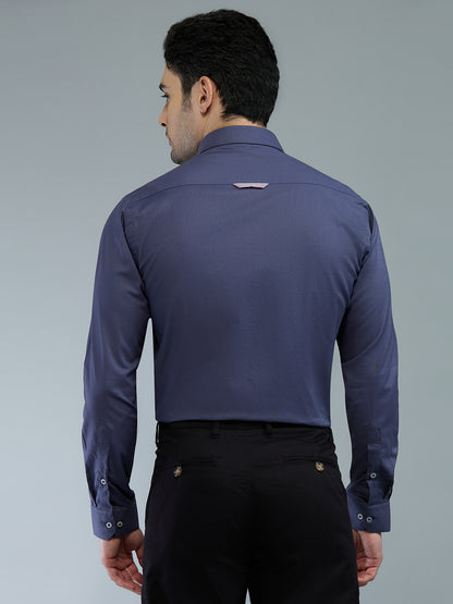 KOMPANION Men's Smart Office Plain Grey Shirt | Oxford