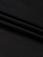 KOMPANION Men's Smart Office Plain Black Shirt | Oxford