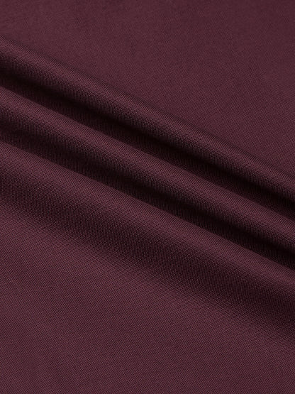 KOMPANION Men's Smart Office Wine Plain Shirt | Oxford