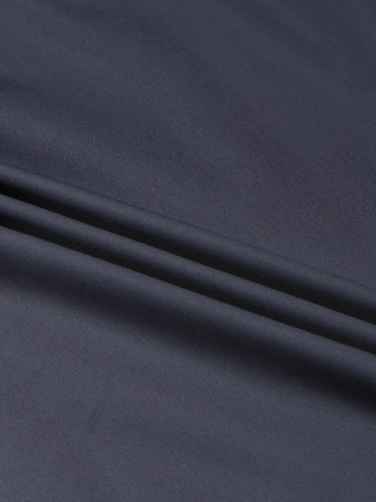 Navy Blue - Kompanion Men's Solid Shirt | Lycra