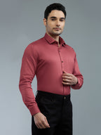 Majenta - Kompanion Men's Solid Shirt | Lycra