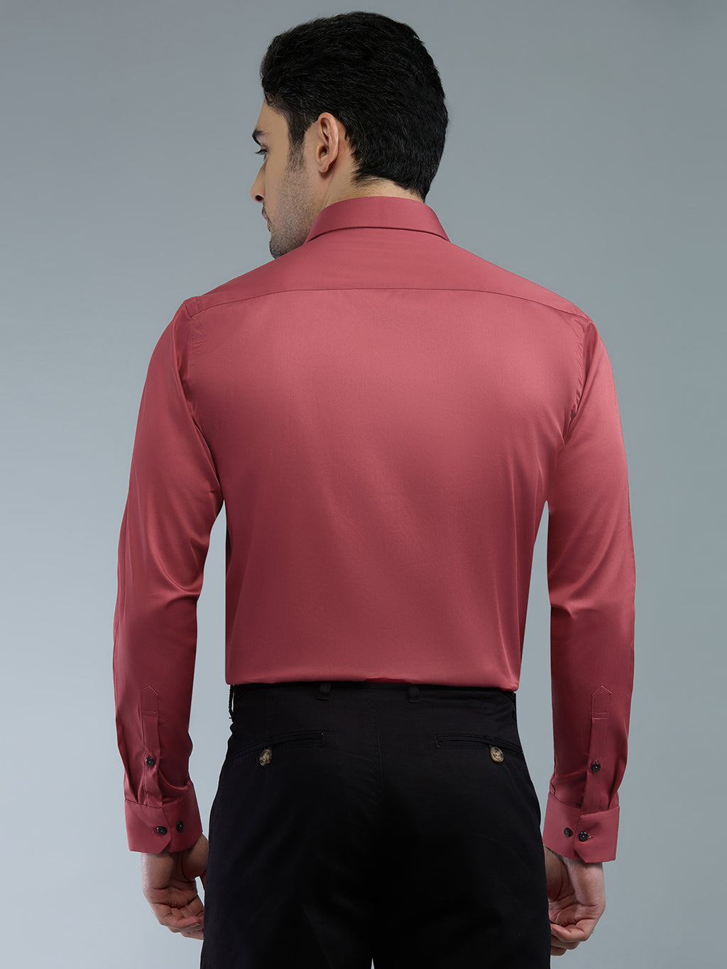 Majenta - Kompanion Men's Solid Shirt | Lycra