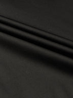 Plain Black - Kompanion Men's Solid Shirt | Lycra