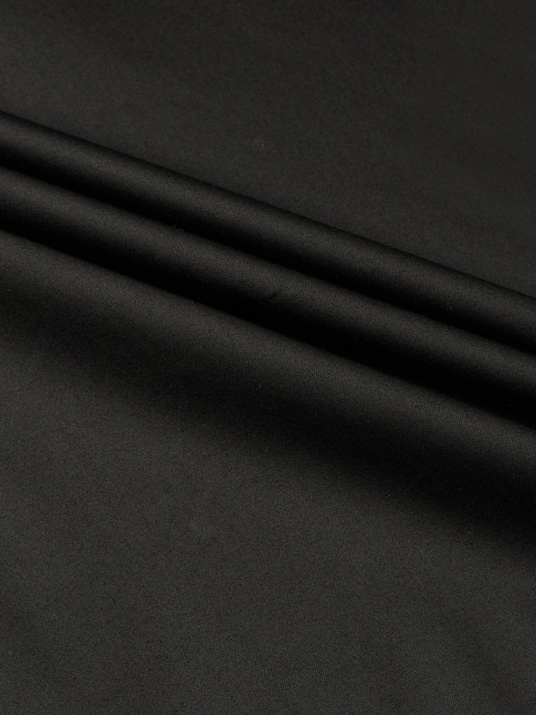 Plain Black - Kompanion Men's Solid Shirt | Lycra