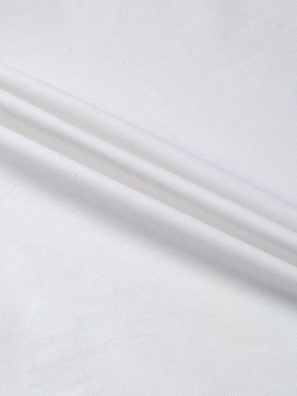 KOMPANION Men's Smart Office Wear White Plain Shirt | Oxford