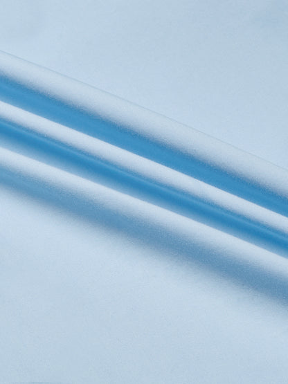 Sky Blue- Kompanion Men's Solid Shirt | Lycra