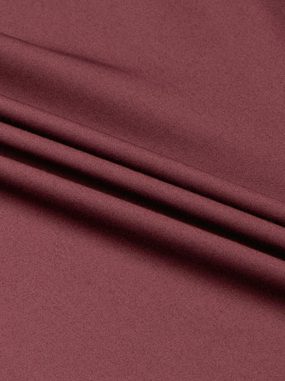 Maroon - Kompanion Men's Solid Shirt | Lycra